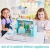 Kidoozie Trendy Kitchen Trio: Set of 3 Realistic Toy Kitchen Appliances for Preschool Pretend Play - Stimulate Your Child's Creativity with This Set of Premium Realistic Toy Kitchen Appliances view 4