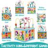 Qilay Wooden Activity Cube for Toddlers, 5 in 1 Multipurpose ABC-123 Abacus Early Educational Montessori Toys, Learning Toys for 3 Year Old | Bead Maze, Great for Boys Girls view 2