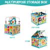 Qilay Wooden Activity Cube for Toddlers, 5 in 1 Multipurpose ABC-123 Abacus Early Educational Montessori Toys, Learning Toys for 3 Year Old | Bead Maze, Great for Boys Girls view 3
