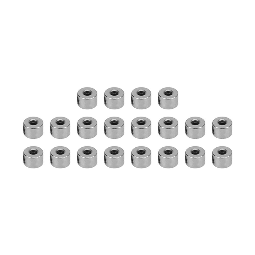 20Pcs Rc Airplane Plane Landing Gear Stopper,3.1Mm Landing Gear Stopper Set Wheel Collar,Stainless Steel Exquisite Craftsmanship Model Aircraft Parts