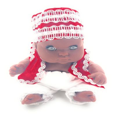 Mueco de Shango - Chango Doll 6.5'', Red, White