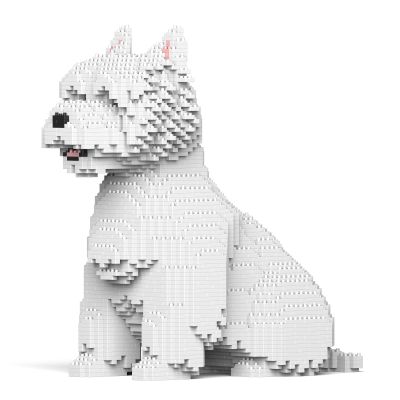 JEKCA West Highland White Terrier 03S | Dog Plastic Building Blocks | Age 14+