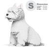 JEKCA West Highland White Terrier 03S | Dog Plastic Building Blocks | Age 14+ view 2
