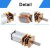 12GAN20 DC Gear Motor 3V 6V 12V DIY Model Car Robot Arm Shafts Motor - (Speed(RPM): 1 Ratio 10/ Voltage(V): 12V-A12) view 3