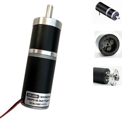 36MM AGV Balanced Vehicle Car Planetary Deceleration DC 12V 24V Brush Motor - (Speed(RPM): 1 Ratio 71/ Voltage(V): 36ZYT-2430 24V)