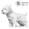 JEKCA West Highland White Terrier 02S | Dog Plastic Building Blocks | Age 14+ view 2