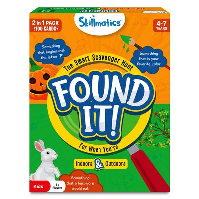 Skillmatics Indoor & Outdoor Scavenger Hunt Card Game - Found It, Learning Toys, Educational, Gifts for Kids, Boys, Girls and Families, for Ages 4, 5, 6, 7, Perfect for Home, School, Playdates