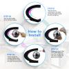Flagest Magnetic Levitation Floating Globe, Levitating C Shape Silver Black Globe with LED Lights for Education Home Office Desk Decor, Holiday Anniversary Creative Gift(3.3 Inches Sphere) view 3