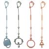 Toy Safety Straps, Silicone Pacifier Clips, Adjustable Stretchable Sippy Cup Straps for Strollers, High Chair, Cribs, Hanging Baskets, Car Seat, Shopping Trolley, 4 Pack, (Ether+Sage+Muted+Apricot) view 1