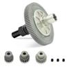 OGUNKE 91T Spur Gear Slipper Clutch 48dp Spur Gear Differential Gear with 21T 19T 17T Pinions Gear Set for 1/10 Arrma Senton 4X4 550 / Granite 4X4 550 / Typhon 4X4 550 Replace Part# ARA311030 (Black) view 1