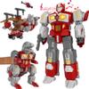 Transforming Toys - Dinosaur Robot Action Figures - Magnetic Assembling Robot Toys for Kids All-in-One Design Transforming Animals, Robots, Military Base Including Battle Guns, Cars, Airplane Models view 1