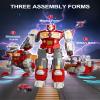 Transforming Toys - Dinosaur Robot Action Figures - Magnetic Assembling Robot Toys for Kids All-in-One Design Transforming Animals, Robots, Military Base Including Battle Guns, Cars, Airplane Models view 4
