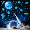 1078 PCS Glow in The Dark Stars For Ceiling Solar System Galaxy Nursery Wall Stickers Rocket Astronaut Kids Boys Room Decorations Bedroom view 1