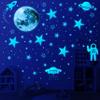 1078 PCS Glow in The Dark Stars For Ceiling Solar System Galaxy Nursery Wall Stickers Rocket Astronaut Kids Boys Room Decorations Bedroom view 2