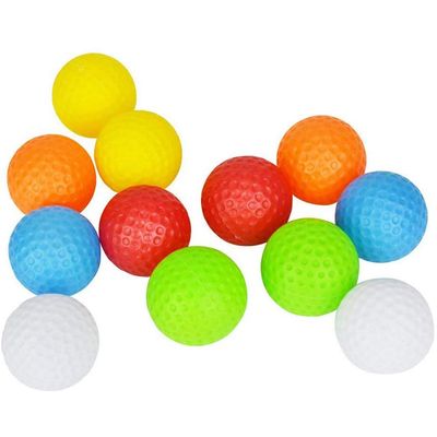 Golf Toys Set Colors Balls Kindergarten for 3y+ Kids Toddlers Girls Boys Sports Toys Games 12-Packs