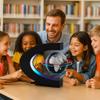 BEBEVOGUE Magnetic Levitation Floating Globe with LED Light Anti Gravity Levitating World Map Office Home Bedroom Desk Gadget Decor Unique Birthday Gift for Men Kids Husband Boss view 3