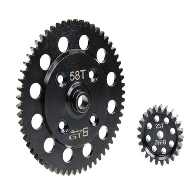 GTBRacing 1/5 RC Car LOSI Desert Buggy DBXL 57T/24T 58T/23T 59T/22T 60T/21T 61T/20T Harden Steel Pinion Spur Gears Set (58T+23T)