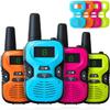 Walkie Talkies for Kids Long Range - 4 Pack Kid Walkie Talkies with Replaceable Shell Backlit LCD Flashlight 3 Miles Range - Gifts and Toys for 5-7 Year Old Boys and Girls view 1