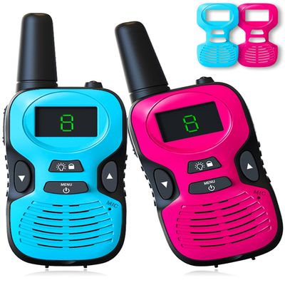 2Pcs Walkie Talkies for Kids Toys: Outdoor Toys for 3 4 5 6 7 8 9 10 11 12 Year Old Boys Girls Walkie Talkie Birthday Gifts - Long Range Camping Backyard Wakie-Talkies Party Favors Walky Talky
