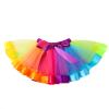 IMEKIS Rainbow Outfits for Baby Girl 1st Birthday Outfit Toddler Girl Cake Smash Romper Tutu Skirt Lace Ruffle Socks Bows Headband Photo Shoot Unicorn Party Stars 1st Birthday 1 Year view 3
