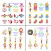Bloobloomax Wrist and Foot Rattles - Hanging and Hand Bracelet Rattles, Ankle Socks for Newborns and Infants (12pcs) view 2