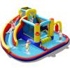 BOUNTECH Inflatable Water Slide Bounce House, 6-in-1 Kids Water Park Jump Castle w/2 Splash Pools, Ring-toss, Water Slides Inflatables for Kids, Water Bounce House for Outdoor Backyard Party Gifts view 1