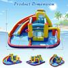 BOUNTECH Inflatable Water Slide Bounce House, 6-in-1 Kids Water Park Jump Castle w/2 Splash Pools, Ring-toss, Water Slides Inflatables for Kids, Water Bounce House for Outdoor Backyard Party Gifts view 2