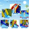 BOUNTECH Inflatable Water Slide Bounce House, 6-in-1 Kids Water Park Jump Castle w/2 Splash Pools, Ring-toss, Water Slides Inflatables for Kids, Water Bounce House for Outdoor Backyard Party Gifts view 3