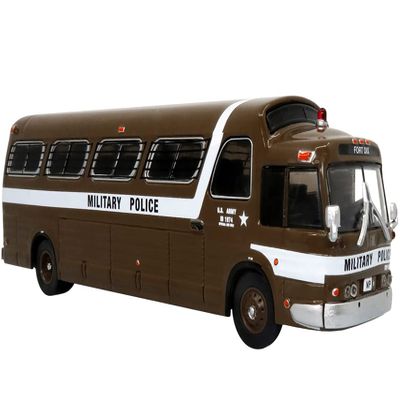 1966 PD4107 Buffalo Coach Bus U.S. Army Military Police Fort Dix Vintage Bus & Motorcoach Collection 1/87 Diecast Model by Iconic Replicas 87-0289