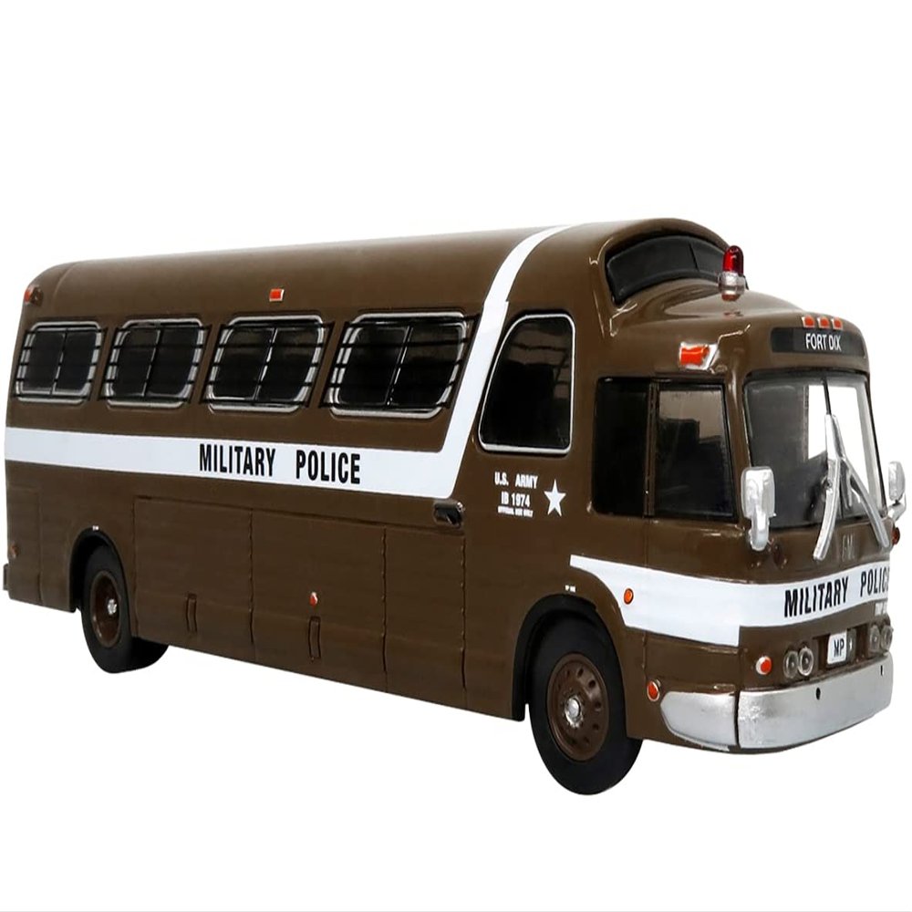 1966 PD4107 Buffalo Coach Bus U.S. Army Military Police Fort Dix Vintage Bus & Motorcoach Collection 1/87 Diecast Model by Iconic Replicas 87-0289