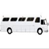 1966 PD4107 Buffalo Coach Bus Blank White Vintage Bus & Motorcoach Collection 1/87 Diecast Model by Iconic Replicas 87-0288 view 2