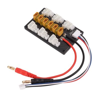 Parallel Charging Board 1-3S LiPo Battery Balance Charger Expansion Adapter ABS Charging Plate for IMAX B6 Charger