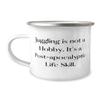 Fancy Juggling 12oz Camper Mug, Juggling is not a Hobby. It's a Post-apocalyptic Life, For Friends, Present From, For Juggling view 1
