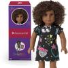 American Girl Truly Me 18-inch Doll #112 with Brown Eyes, Dark-Brown Hair, Deep Skin, Black T-shirt Dress, For Ages 6+ view 1