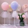 15 Set Balloon Stick Stand Kit, Balloon Cup with Balloon Pole and Table Desktop Stand Base Support Holder for Wedding Birthday Baby Shower Any Party Balloon Accessories(White) view 2