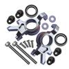 16Pc Set Upgrades Aluminum Front Oversized Knuckle Arm for 1/5 X-Maxx 6S / 8S Monster Truck RC Cars by GPM (Silver) view 1