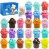 24 Pack Slime kit, Butter Slime, Macaroon Colors Cake Donut and Fruit Party Favors Slime Stretchy and Non-Sticky, Stress Relief Toy for Kids Partys view 1
