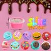 24 Pack Slime kit, Butter Slime, Macaroon Colors Cake Donut and Fruit Party Favors Slime Stretchy and Non-Sticky, Stress Relief Toy for Kids Partys view 4