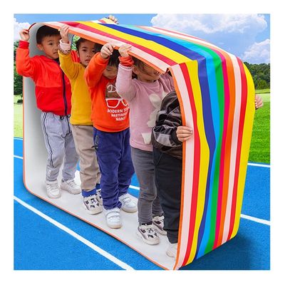 Playing Run Mat Adult Children Group Cooperative Running Mat, Wear Resistant Waterproof Oxford Cloth Gaming Running Mat, Multiplayer Cooperative Game (Size : Kids-4M/13FT)