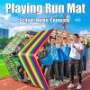 Playing Run Mat Adult Children Group Cooperative Running Mat, Wear Resistant Waterproof Oxford Cloth Gaming Running Mat, Multiplayer Cooperative Game (Size : Kids-4M/13FT) view 2