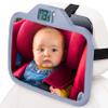 Theromirror - Baby Car Mirror with Temperature Display, Rear Facing Car Seat Mirror, Newborn Essentials, Wide Angle (Gray) view 1