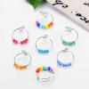 Rofusn 7PCS Adjustable Spinner Ring Fidget Ring, Stainless Steel Finger Ring with Beads Stress Relief Ring for Women view 3