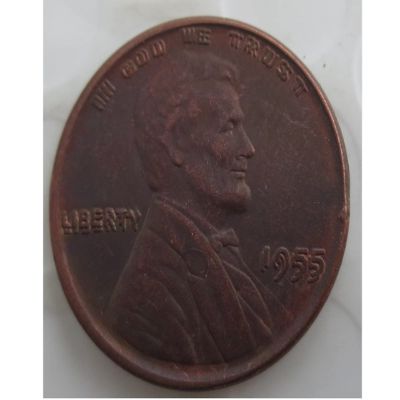 Rare USA United States 1955 Double One Cent Lincoln Penny Restrike Coin. Explore Now!