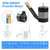 3650 5900KV Sensorless Brushless RC Motor 120A Brushless ESC & Program Card Set Waterproof Motor ESC Combo 3.175mm Shaft Motor for 1:10 Scale RC Car Truck Update Parts view 2