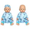 SOTOGO 5 Sets Doll Clothes Outfits Jumpsuits with Hats for 14 to 17 Inch New Born Dolls, American 18 Inch Dolls Clothes and Accessories view 4