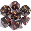 CiaraQ DND Polyhedral Dice Set with Dice Bag for Dungeons and Dragons RPG MTG Role Playing Table Games (Red Mixed with Black + Glitter) view 1