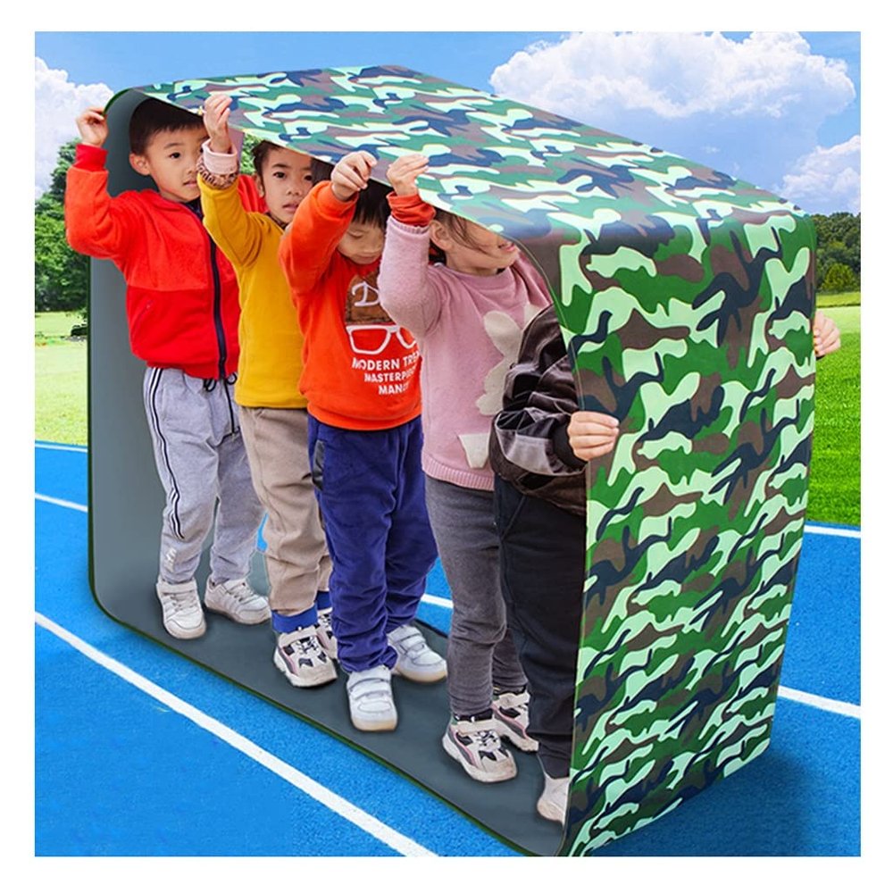 Playing Run Mat Teamwork Running Mat, Waterproof and Wear-Resistant Oxford Cloth Fun Running Pad, Exercise Body Coordination (Size : Kids-4M/13FT)