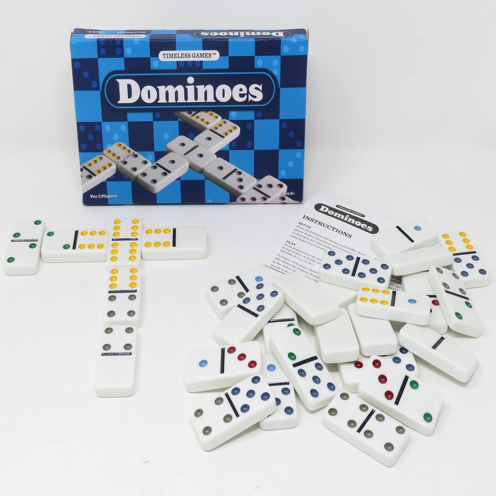 Hansen Timeless Game Collection - Take-Along Classic Dominoes - Double Sixes - 106747
