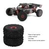 Rc Tires , Rc Wheels , Rc Car Wheels , 1/12 Rc Rubber Wheels And Tires Set For Wltoys 124016 1/12 Remote Control Vehicle Upgrade Parts view 2