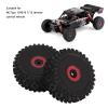 Rc Tires , Rc Wheels , Rc Car Wheels , 1/12 Rc Rubber Wheels And Tires Set For Wltoys 124016 1/12 Remote Control Vehicle Upgrade Parts view 3